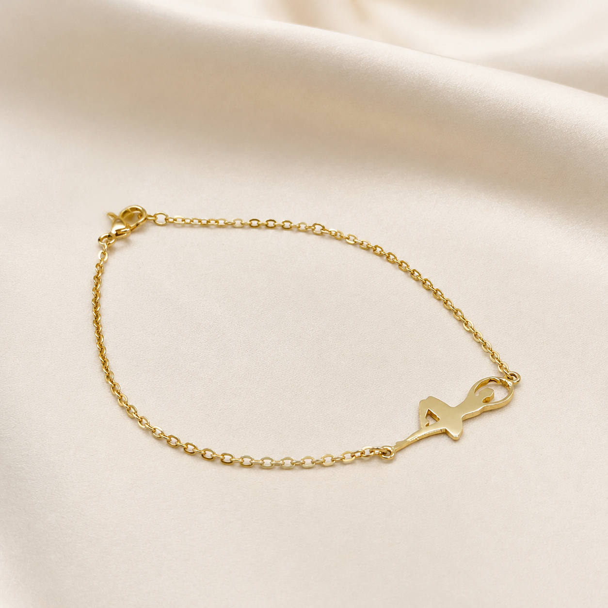 Pulsera Bailarina en Oro Amarillo 18k