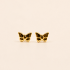Aros mariposa de bebé 18k