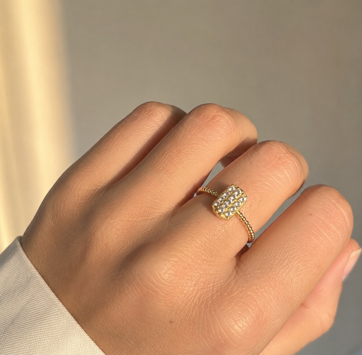 Anillo Destello Oro 18k