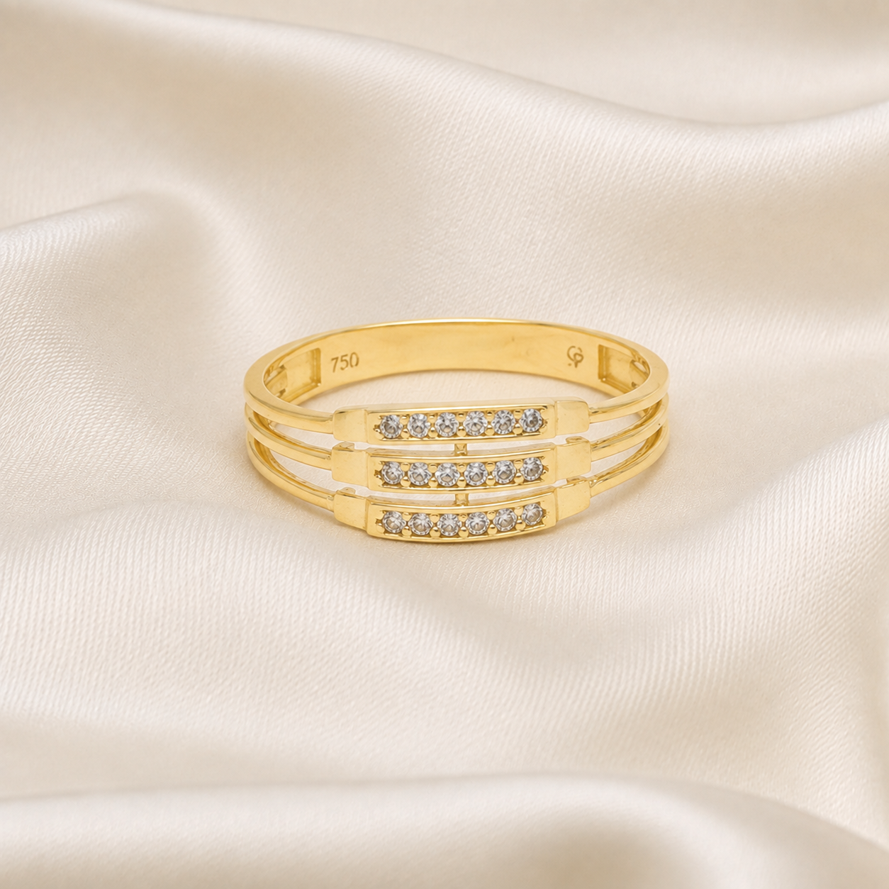 Anillo Trilogía de Luz Oro 18k
