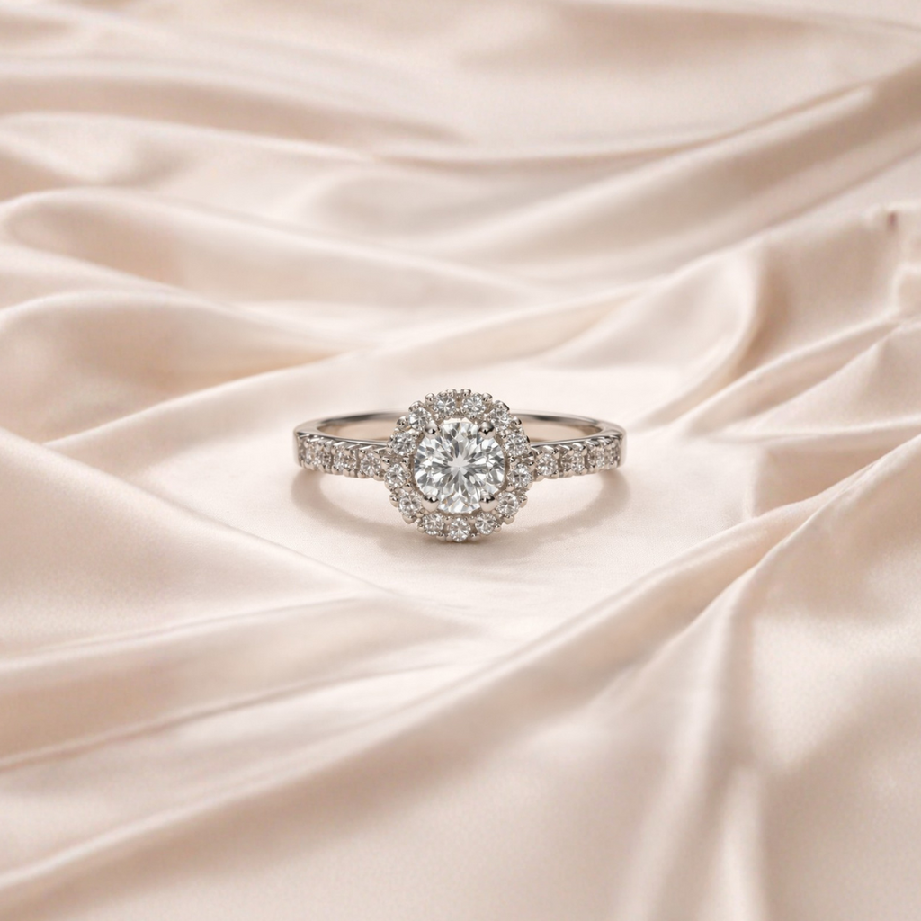 Anillo de Plata Halo