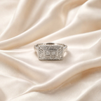 Anillo Plata Vintage Cuadrado