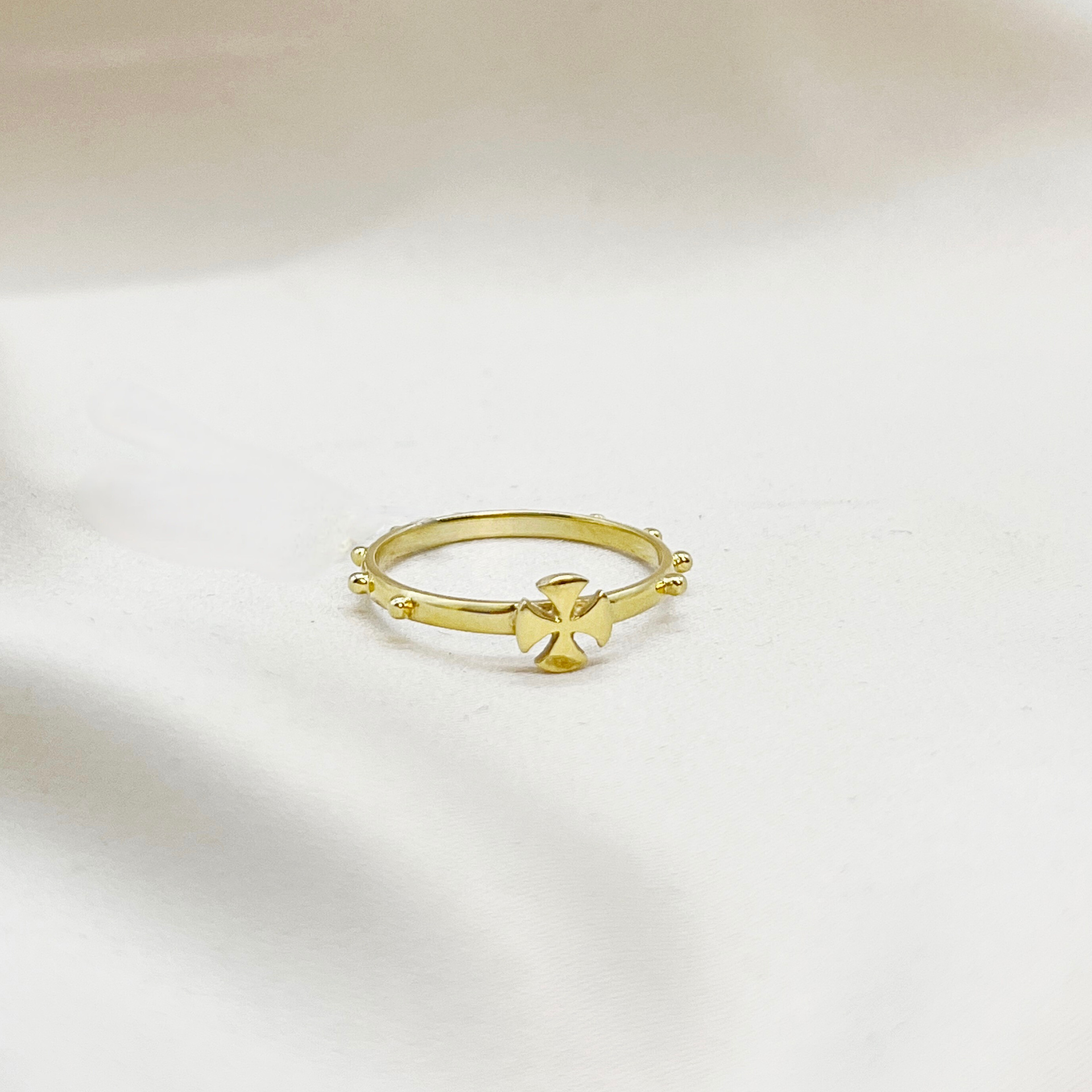 Anillo Denario en Oro Amarillo 18kt
