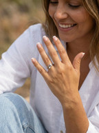 Anillo Toi Et Moi Oro Blanco y Diamantes