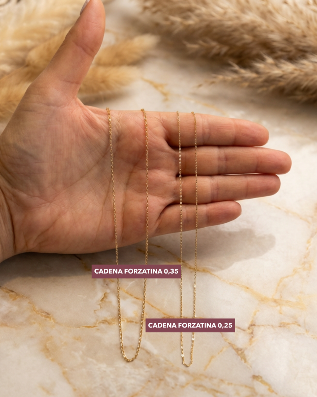 Cadena Forzattina delgada 40-45cm