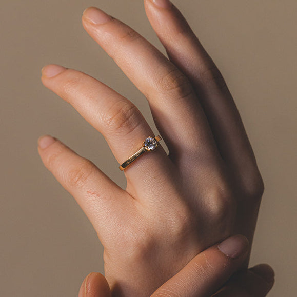 Anillo Solitario Clásico Diamante 0,25 ct en Oro Amarillo 18k
