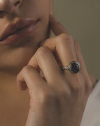 Anillo de Oro 18K Amatista y Brillantes