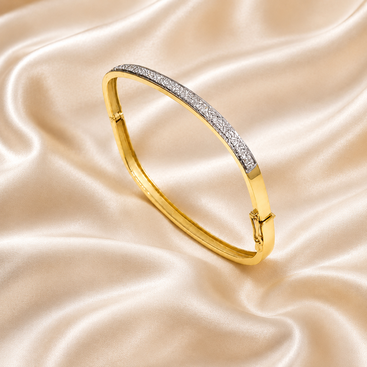 Pulsera Esclava Oro amarillo y Diamantes