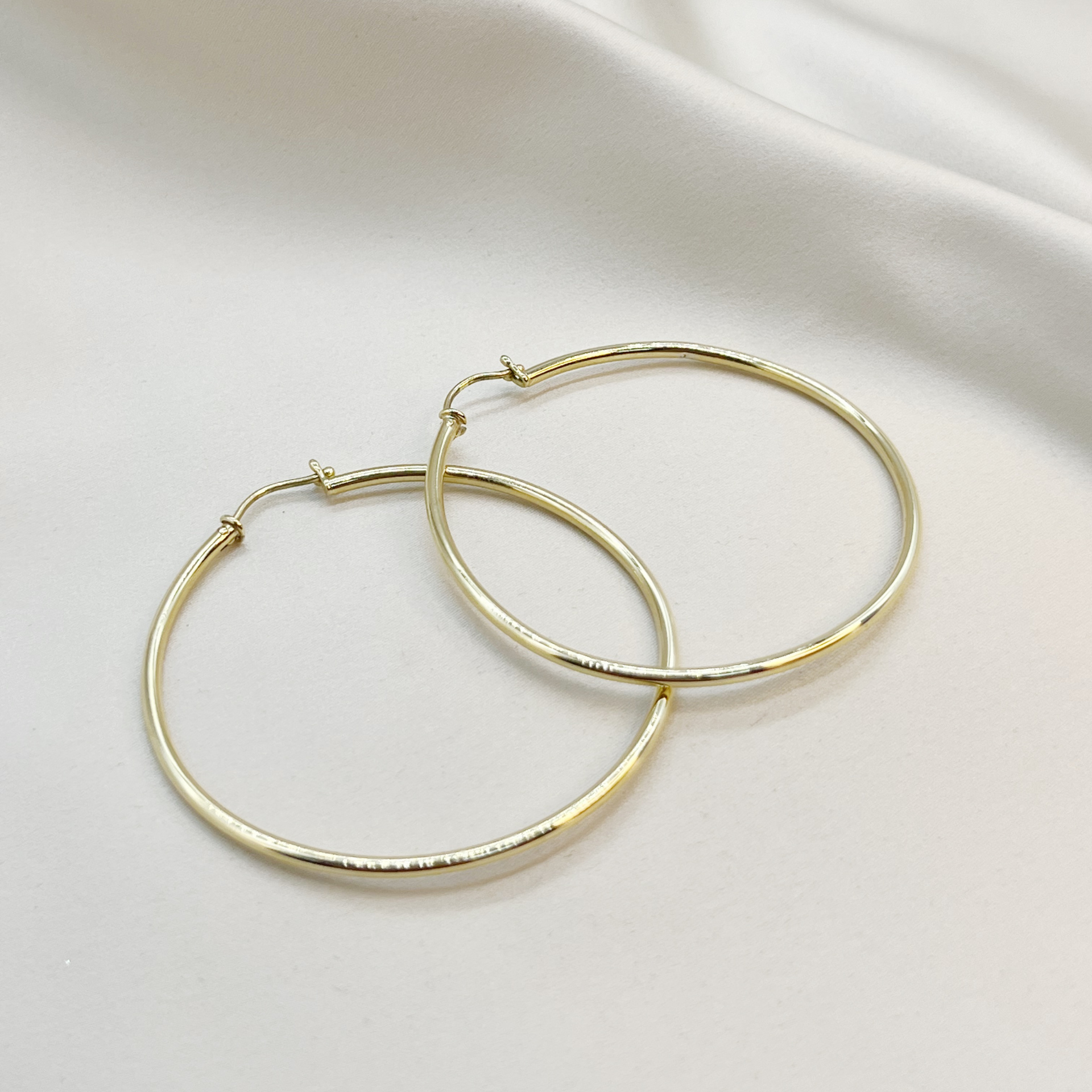 Aros Argolla Maxi 6 cm en Oro Amarillo 18k