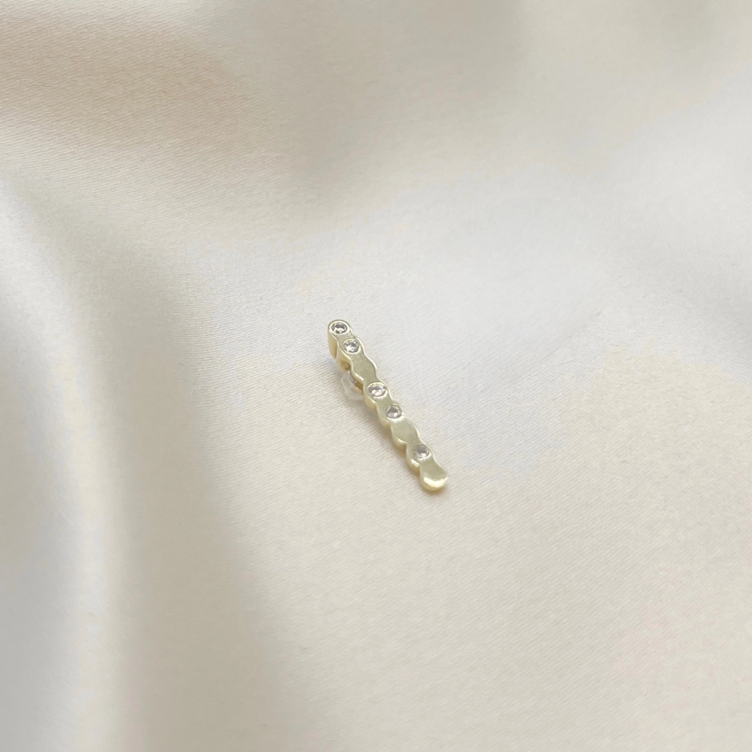 Colgante Palito de Brillo en Oro Amarillo 18k