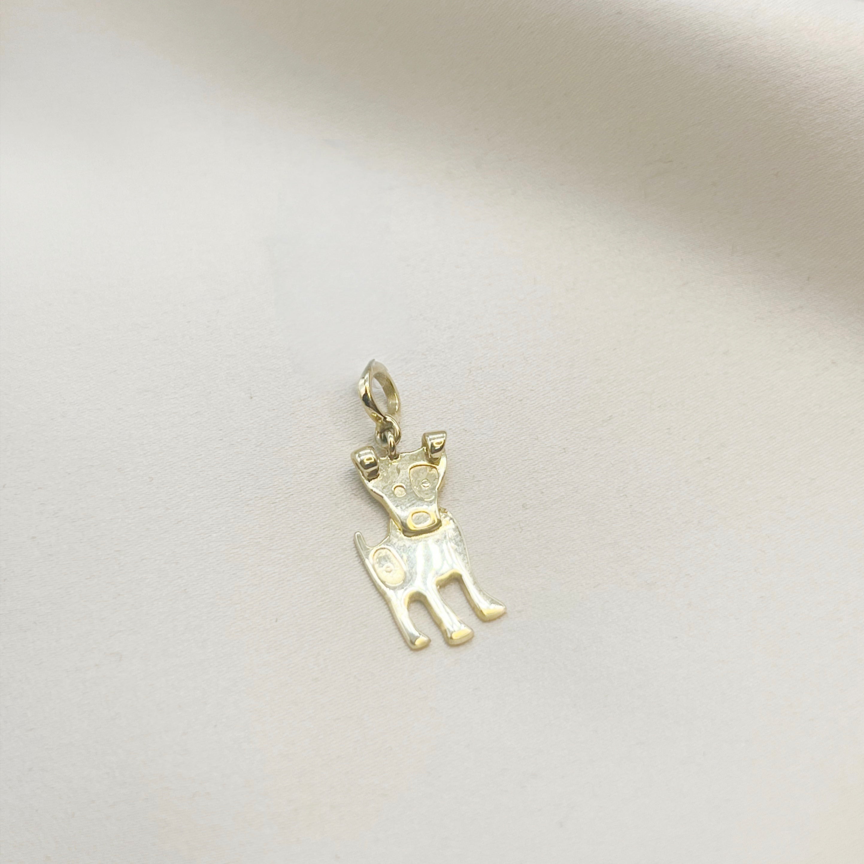 Colgante Perrito en Oro Amarillo 18k