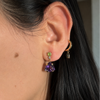 Aros Amatista y Peridoto