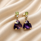 Aros Amatista y Peridoto