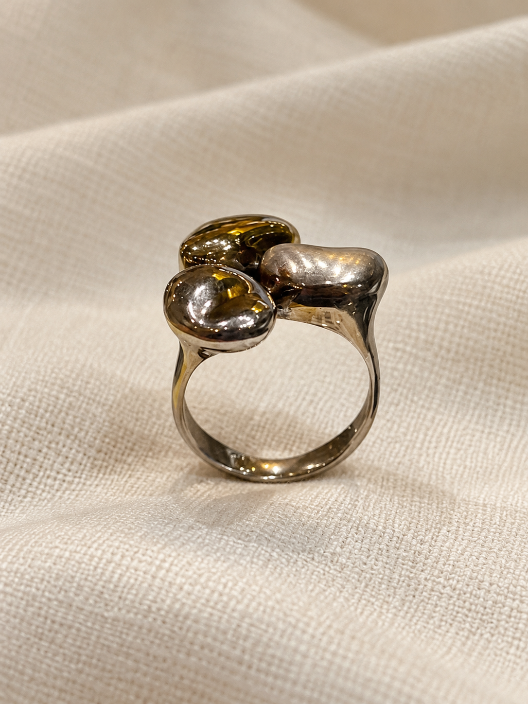 Anillo Bicolor en Oro y Plata