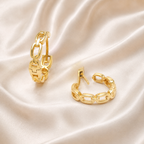 Aros Eslabones Oro 18k