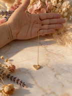 Dije Corazon Plano Grabado Oro 18kt