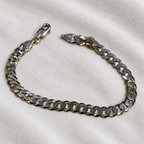 Pulsera Cubana en Plata