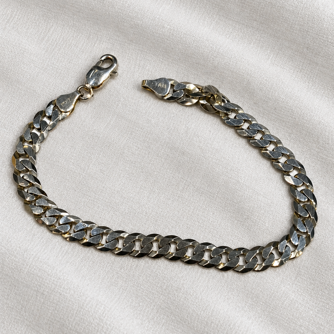 Pulsera Cubana en Plata